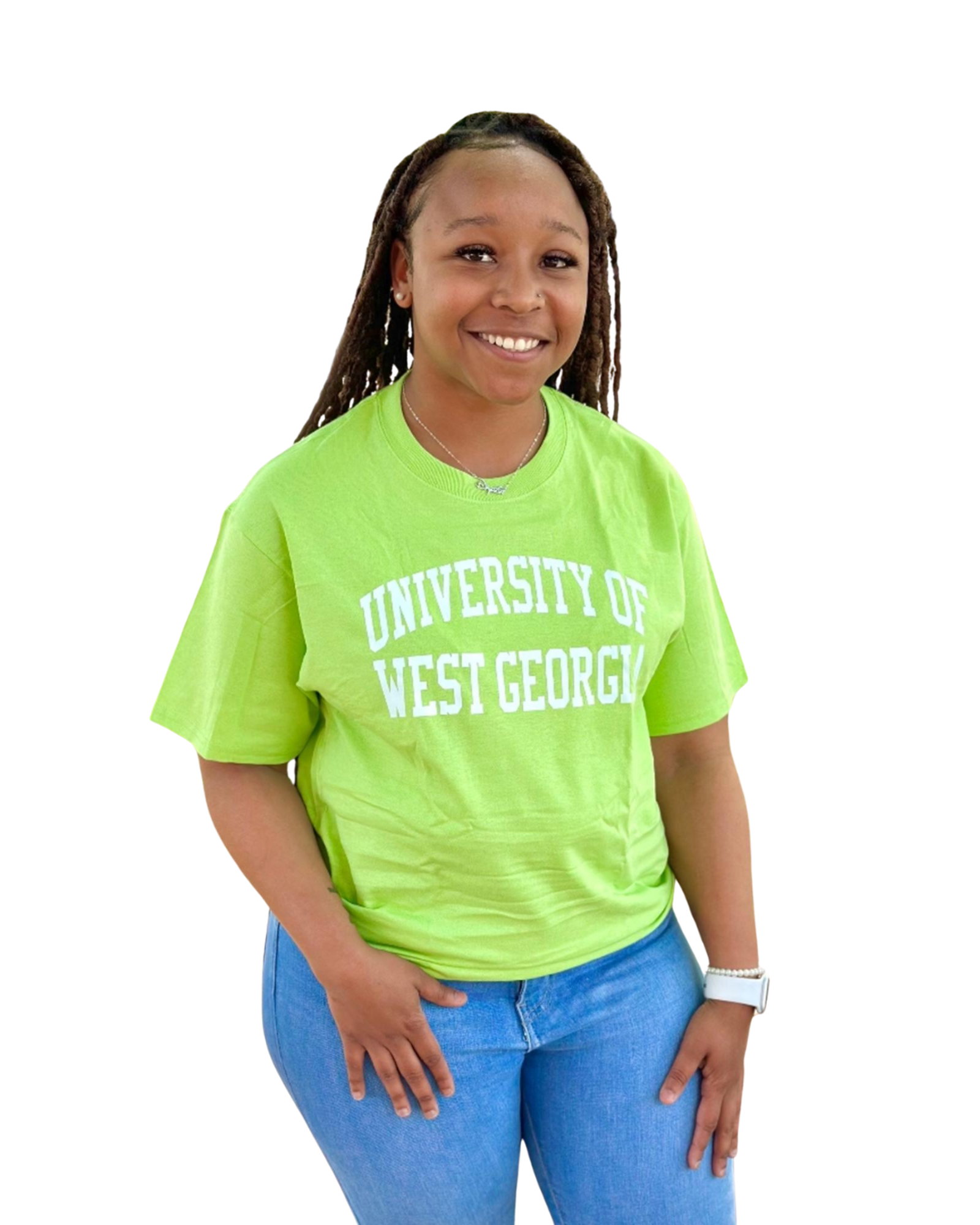 Product image 7 of 15 for UNIV. WEST GA TEXT ROLLED TEE