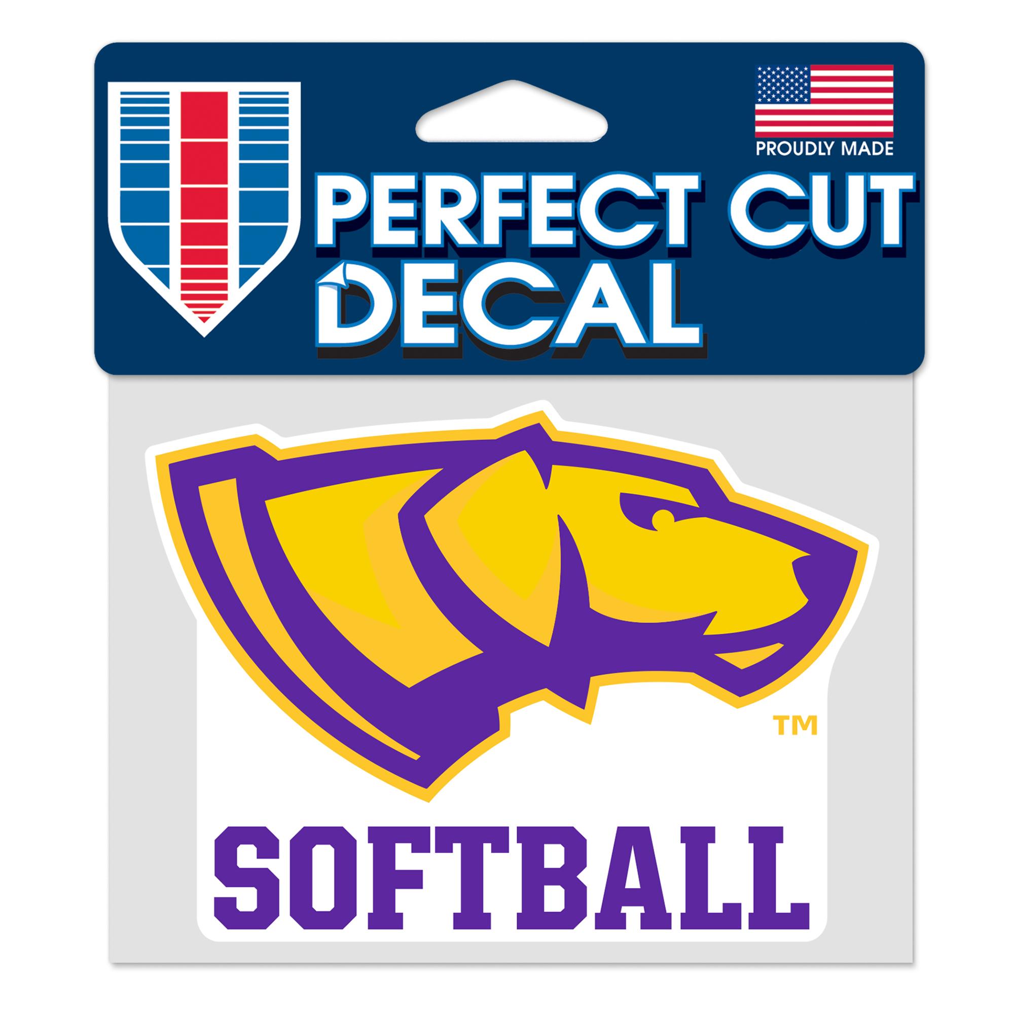 Product image 1 of 1 for UWSP Pointers 5in x3.5in Decal, Softball
