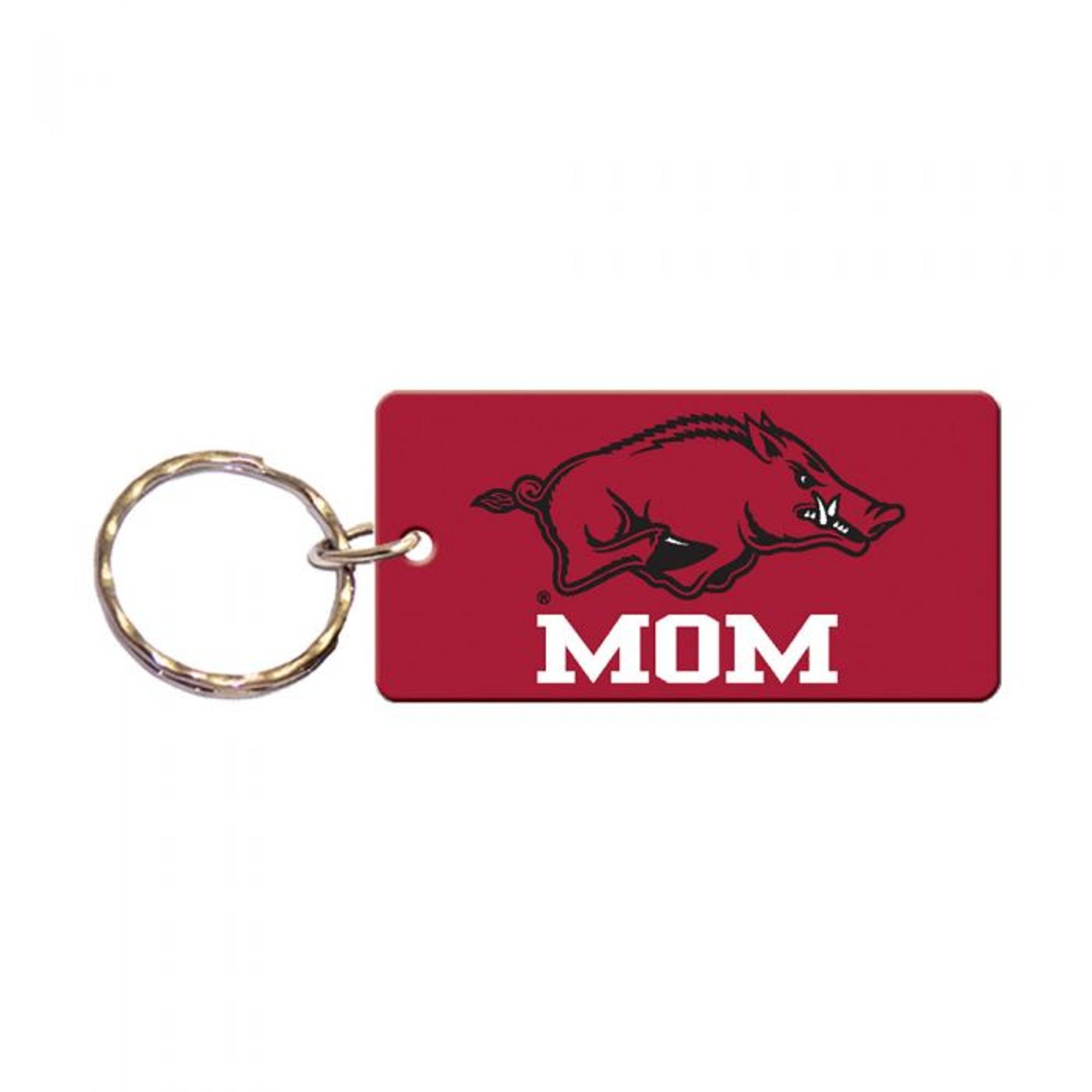 image of: Arkansas Razorbacks Logo Wincraft Mom Keychain