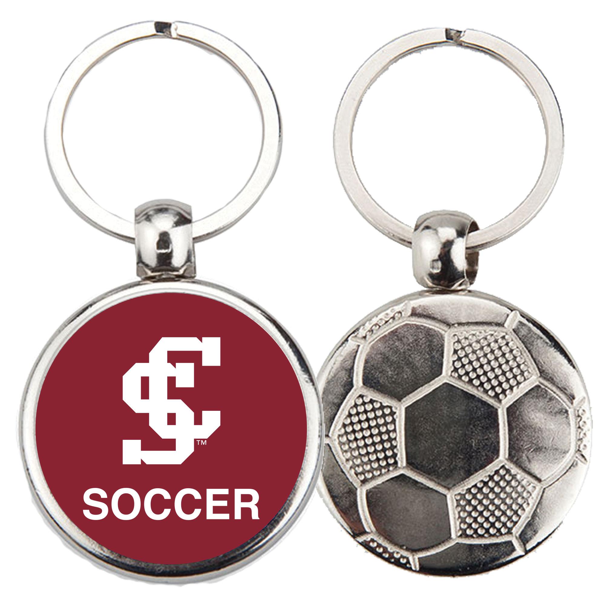 image of: Santa Clara Broncos Soccer Keychain
