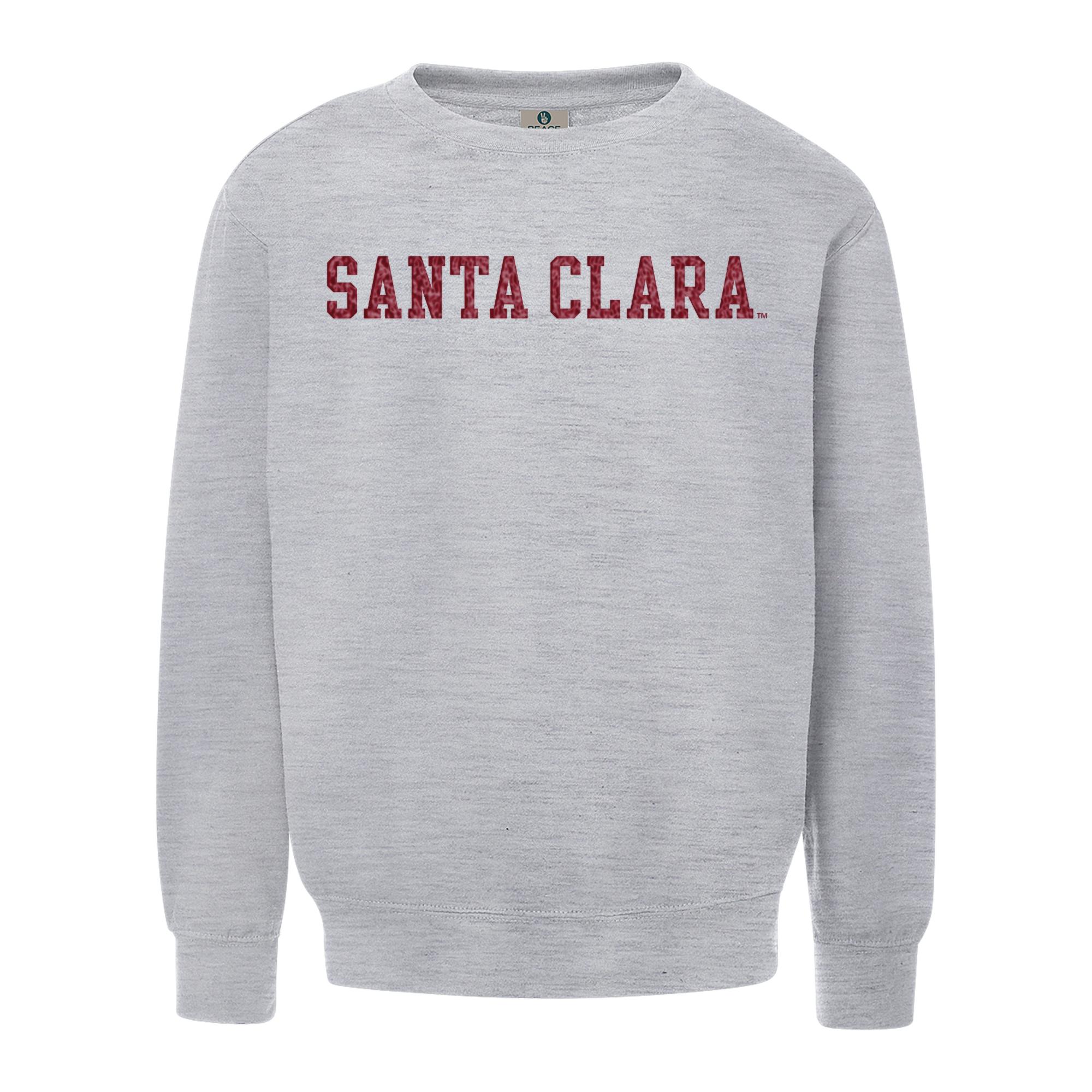 image of: Santa Clara Broncos Glitter Application Fleece Sweatshirt, Gray