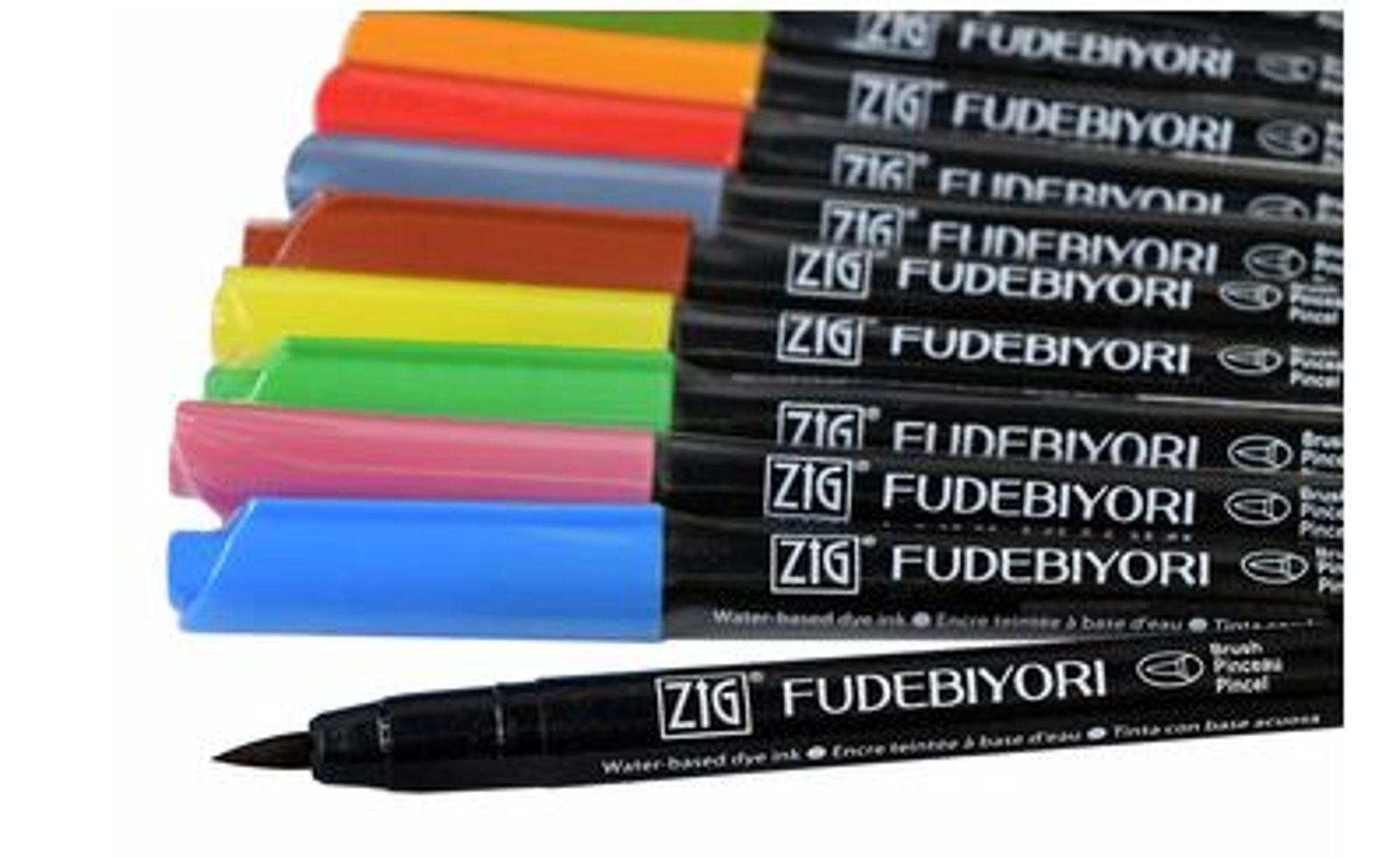 image of: Fudebiyori Brush Pens Pink/Red