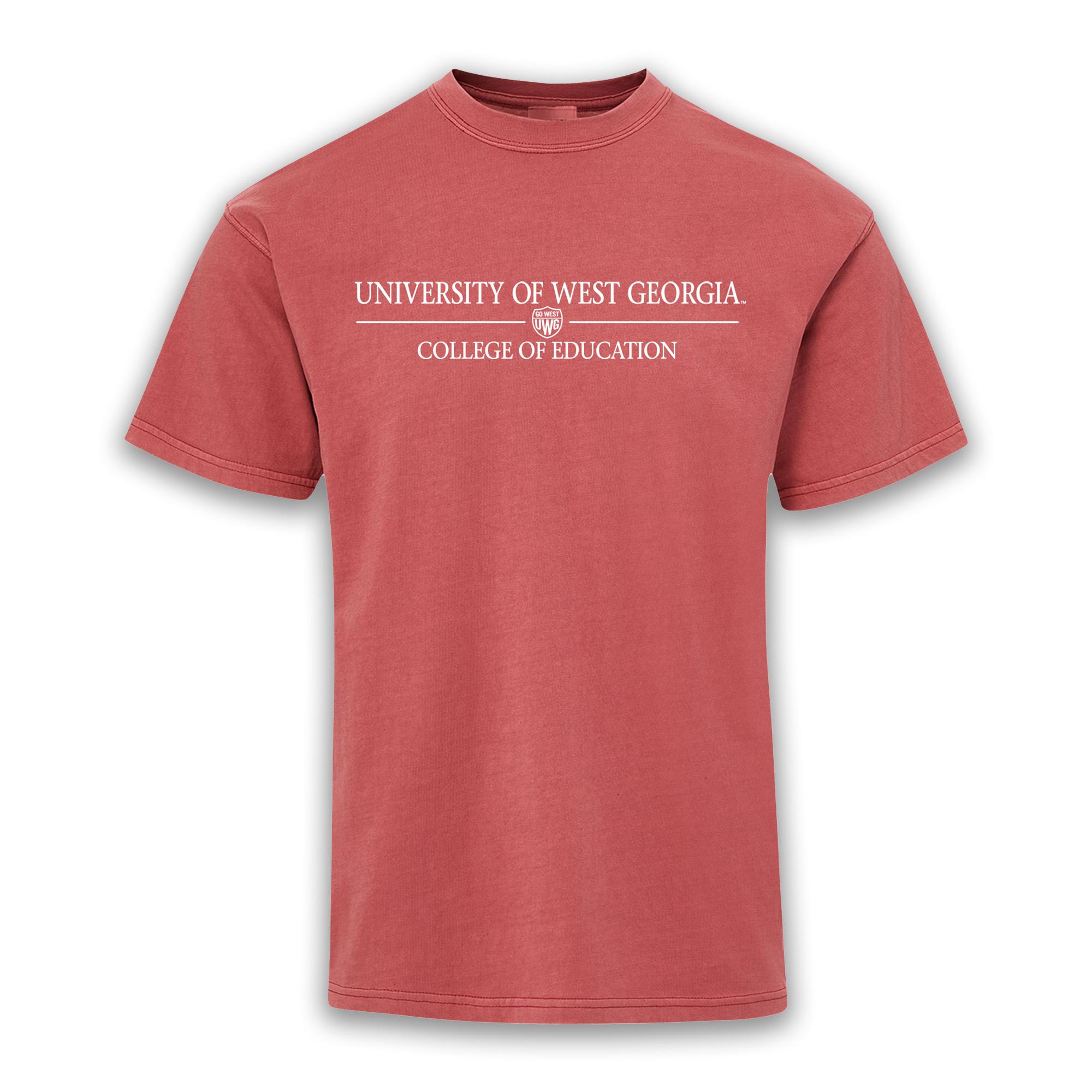 image of: COLLEGE OF EDUCATION SHIELD LOGO COASTAL COLOR TEE