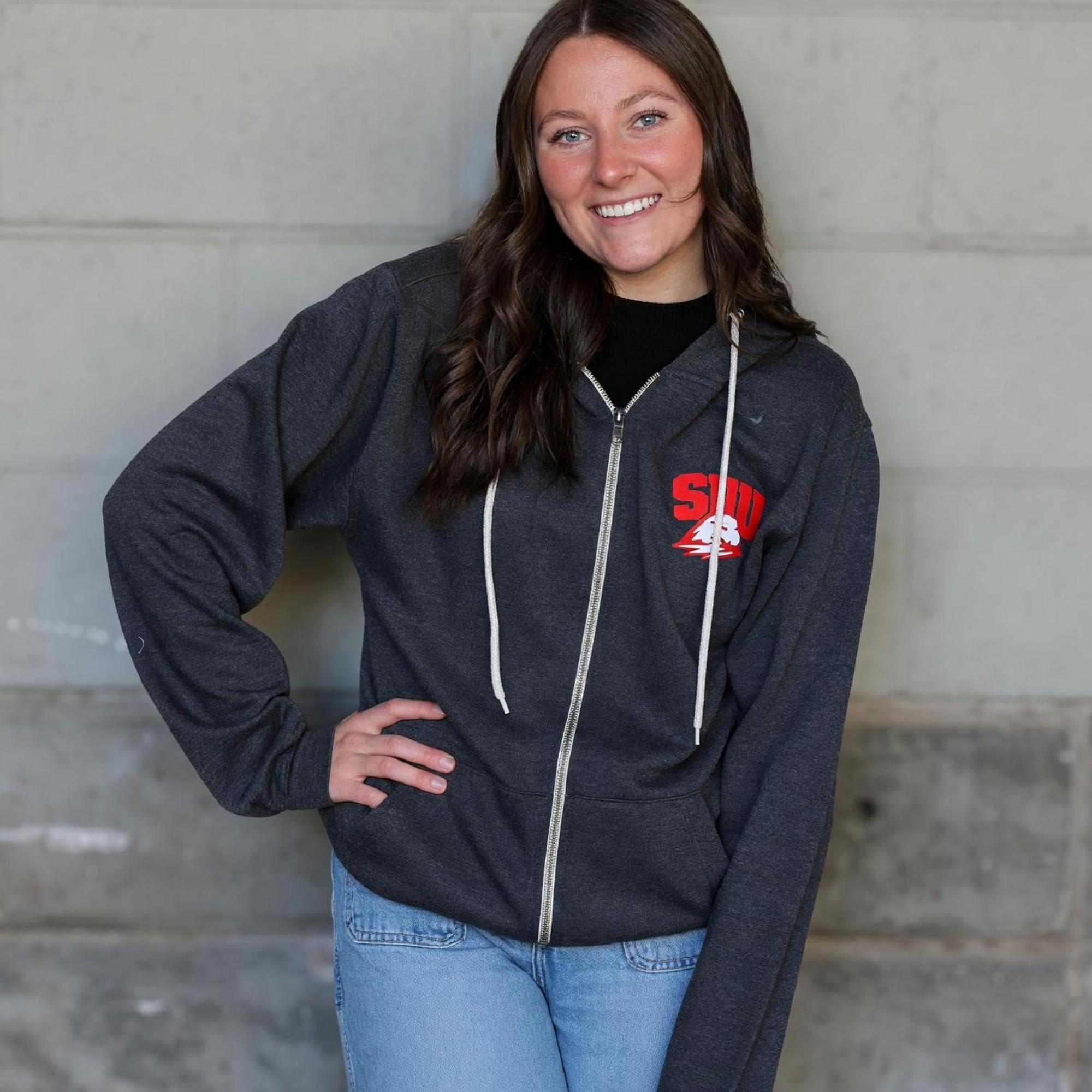 Product image 1 of 1 for MV Retro Heather Full Zip – Charcoal