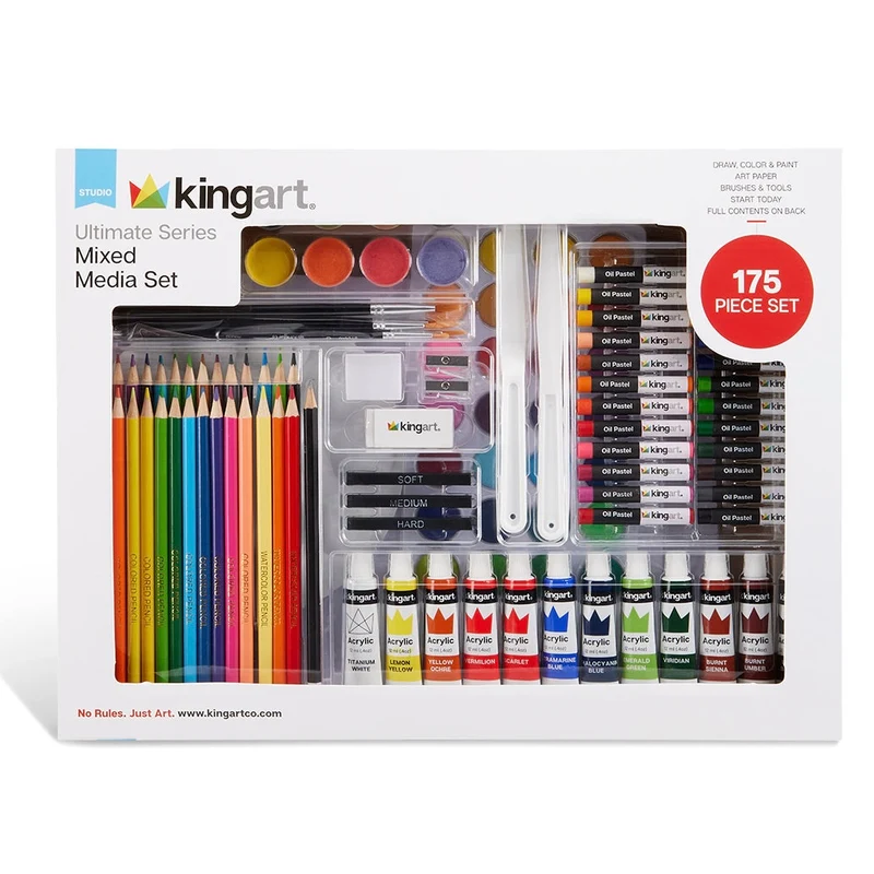 Product image 1 of 3 for KINGART Studio Mixed Media Art Set – 175 Pieces