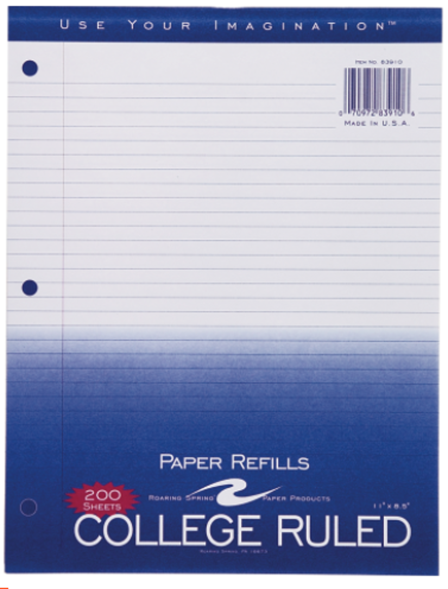 image of: Filler Paper - College Ruled 200SH