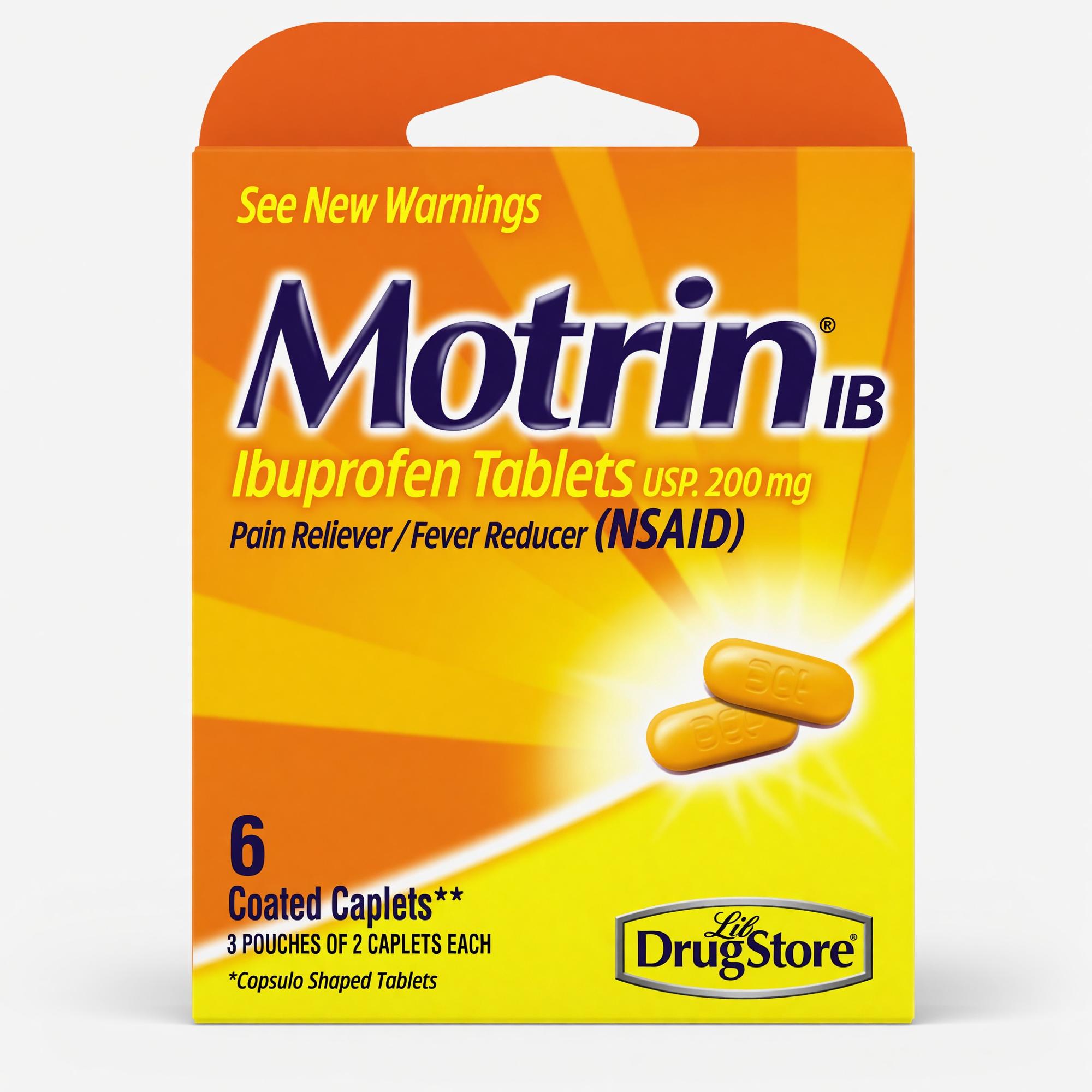 Product image 1 of 1 for Motrin Caplets 3 Dose