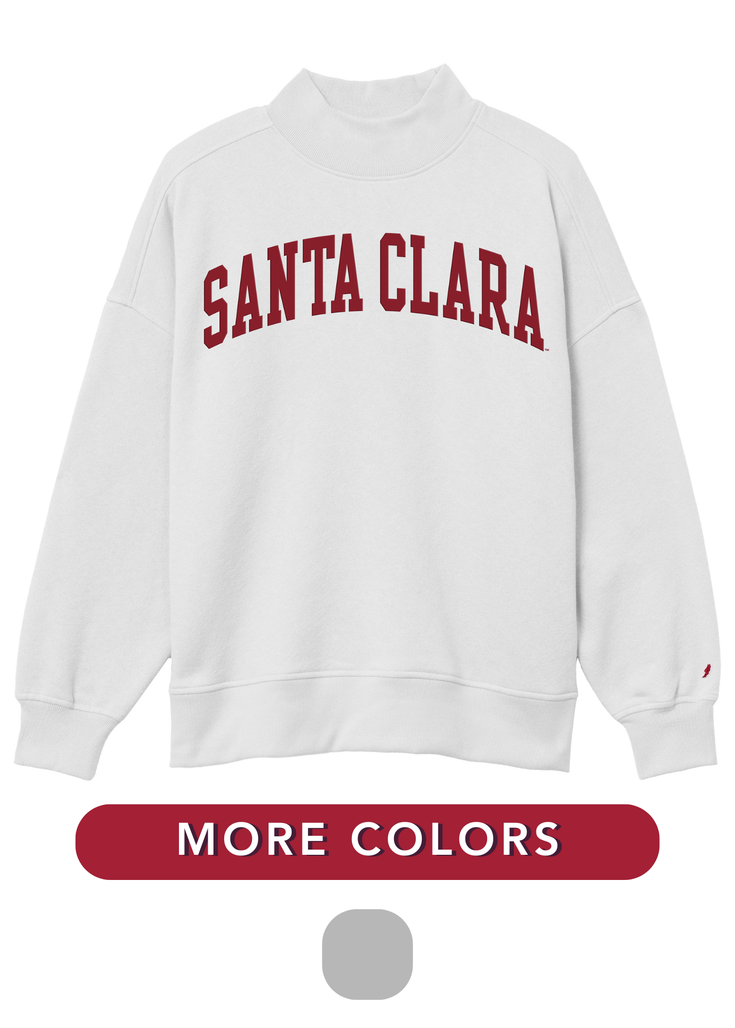 image of: Santa Clara Broncos Women's Sewn Diana Mock Neck