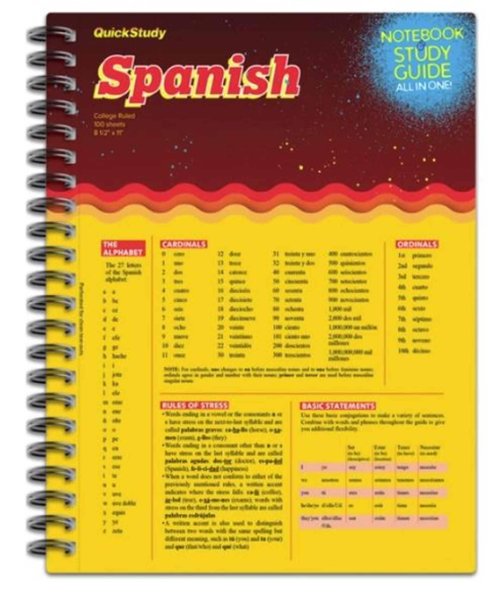 SPANISH SPIRAL NOTEBOOK