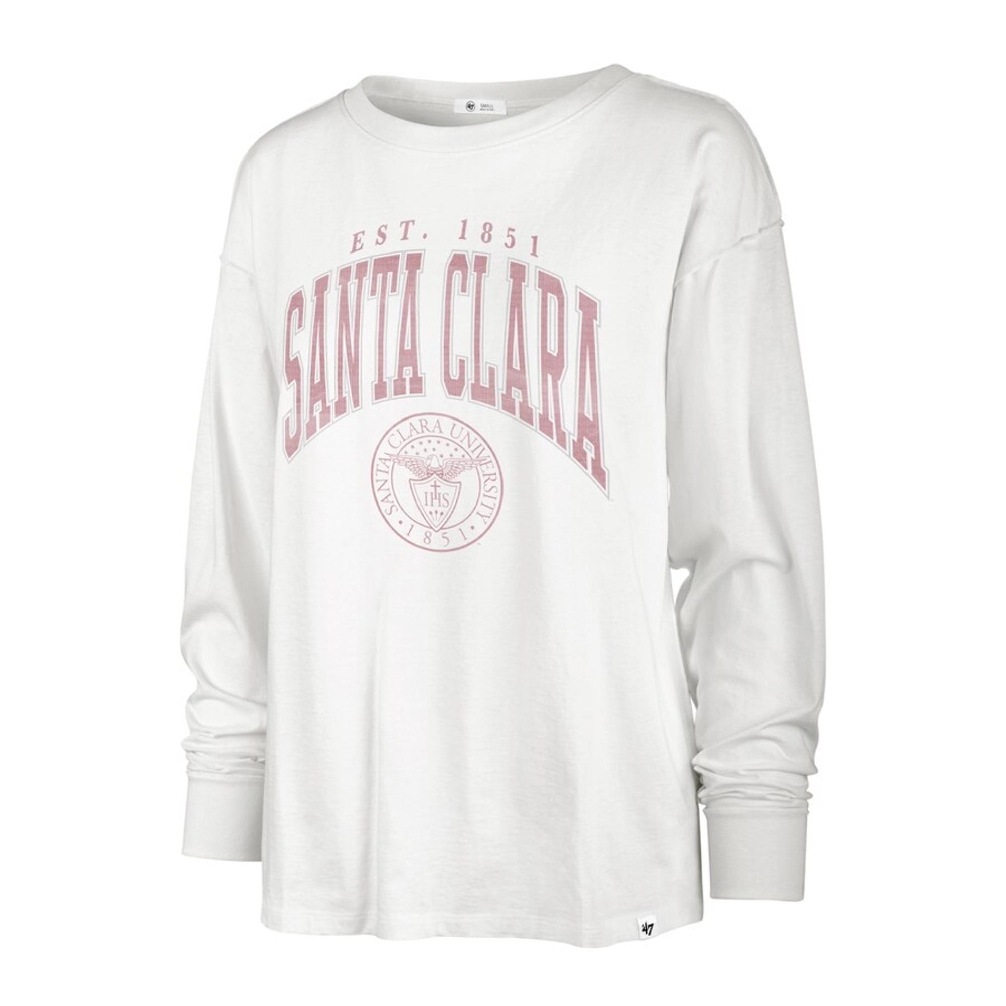 image of: Santa Clara Broncos 47 Brand Women's Long Sleeve Tee, White
