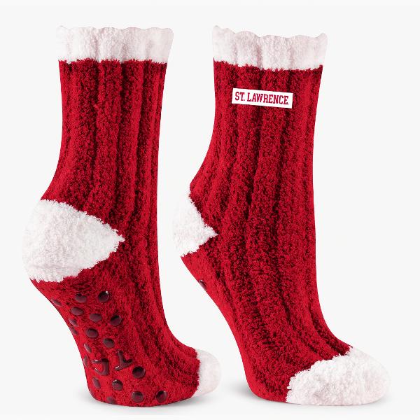St Lawrence Warm Fuzzy Socks Scarlet & White; $17.95