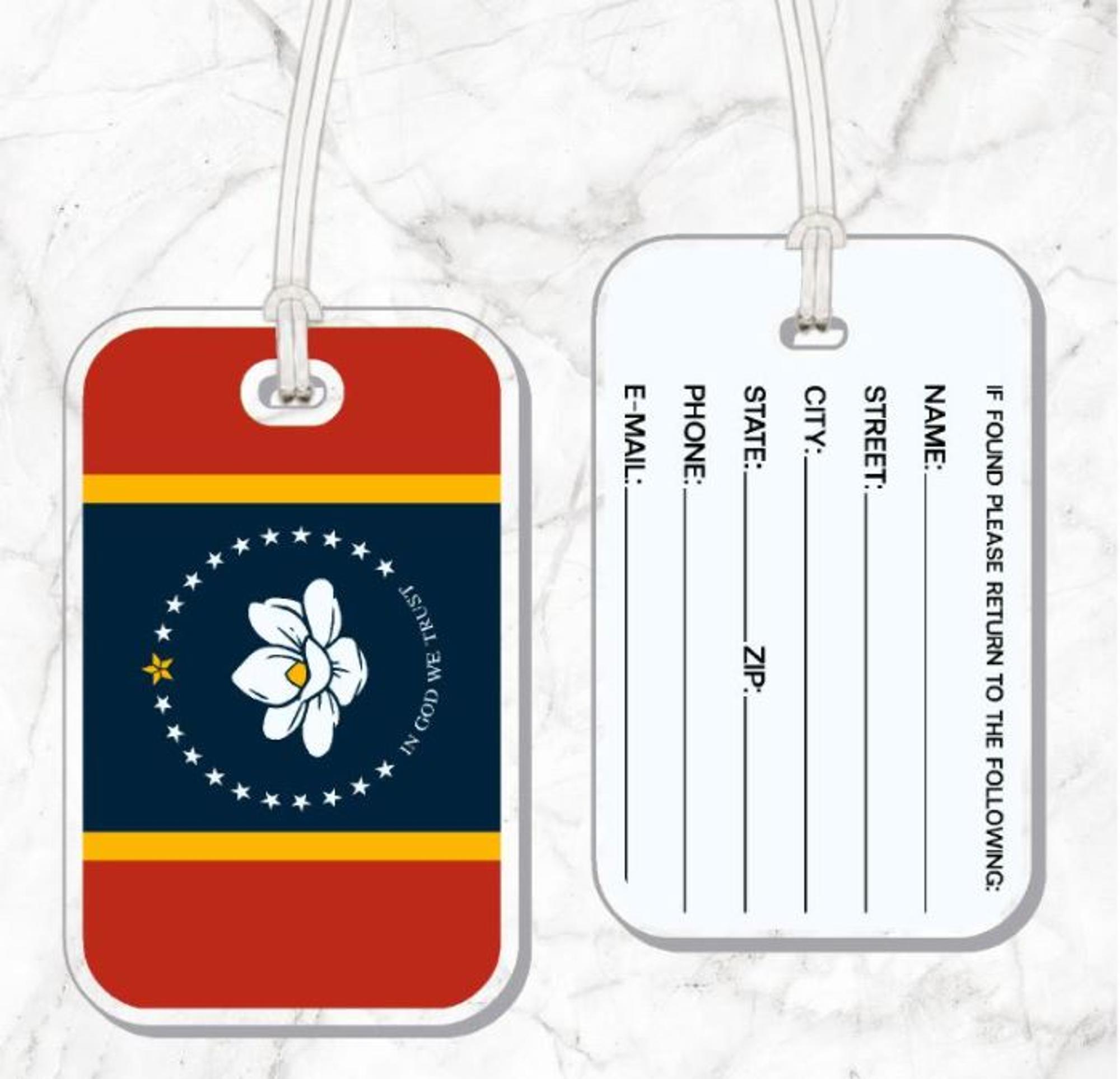 image of: State of Mississippi Flag Luggage Tag