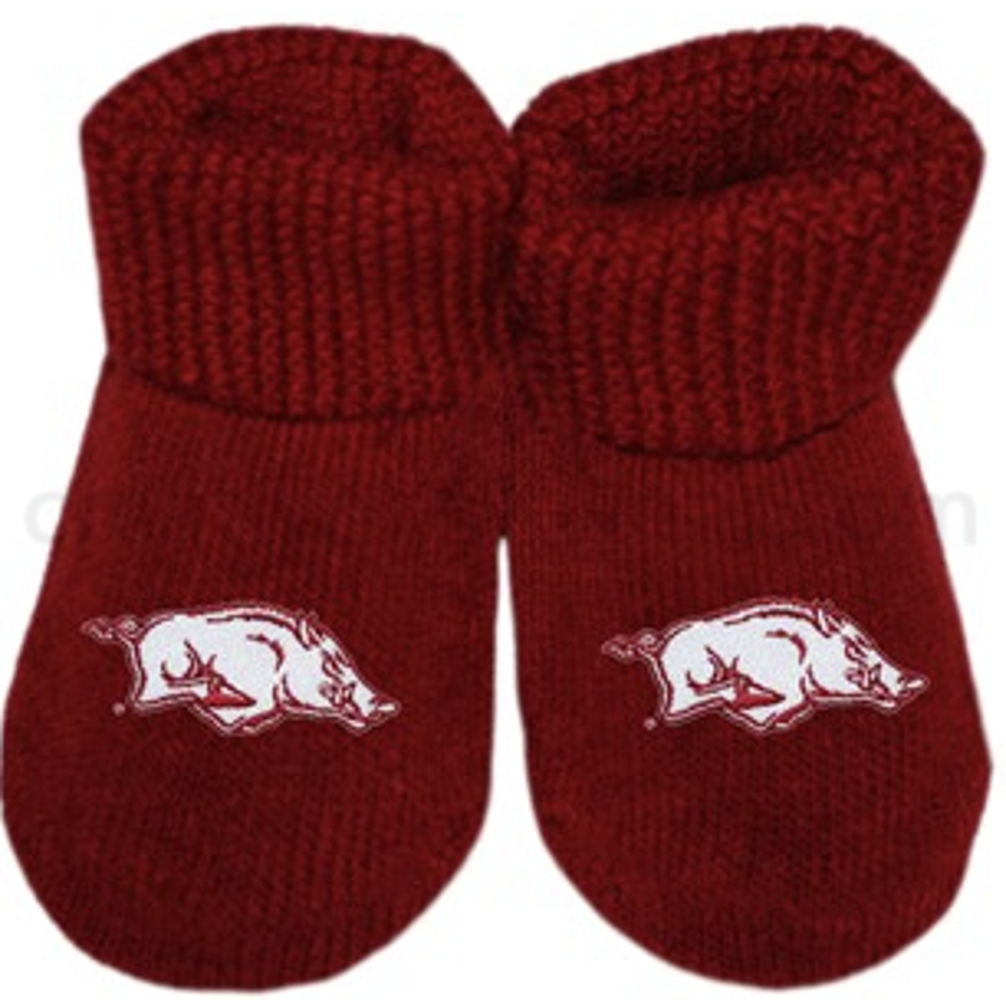 image of: Arkansas Razorbacks Infant Booties - Red