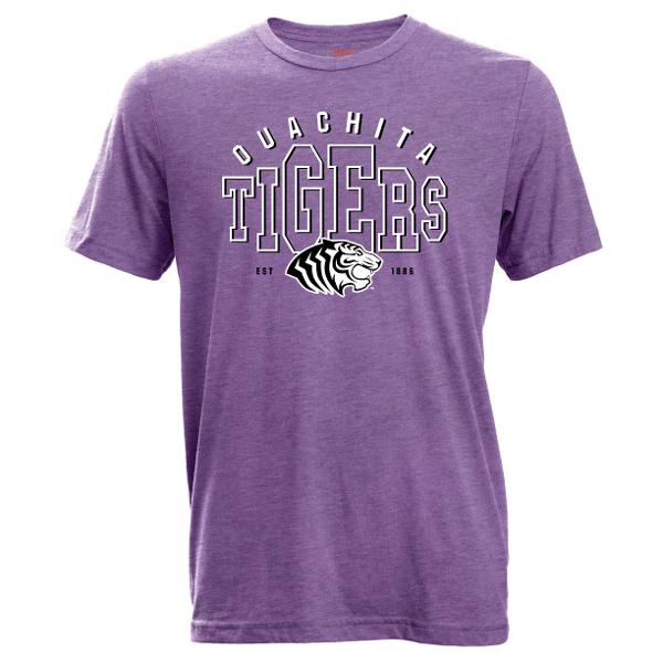 Ouachita Tigers EST 1886 Drifter Tri Blend Tee; $19.99