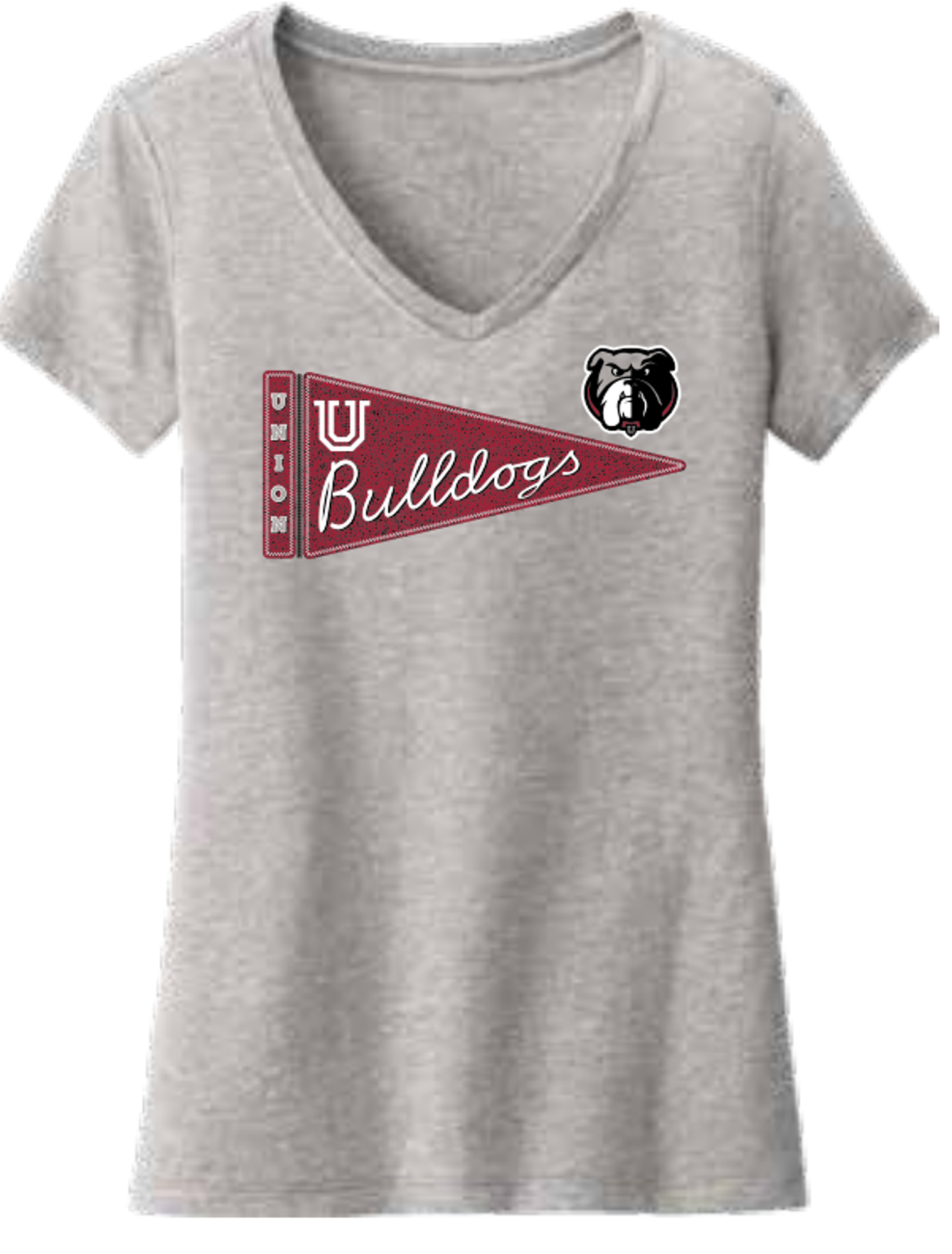 image of: Union Bulldogs Pennant V-Neck Tee