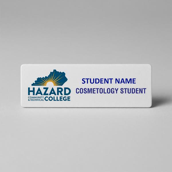 Cosmetology Name Tag w/Logo; $14.00