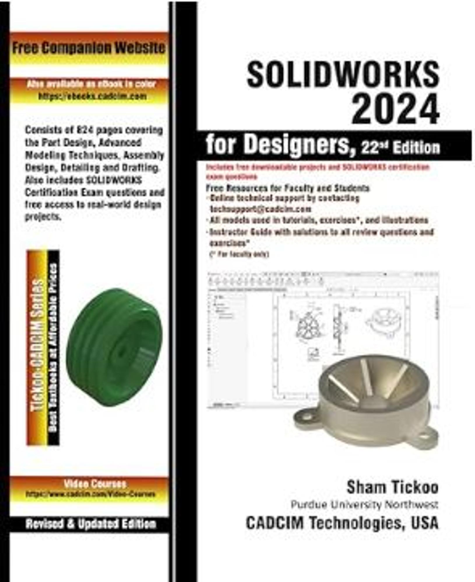 Cover image for TICKOO / SOLIDWORKS for Designers 2024 22nd Ed