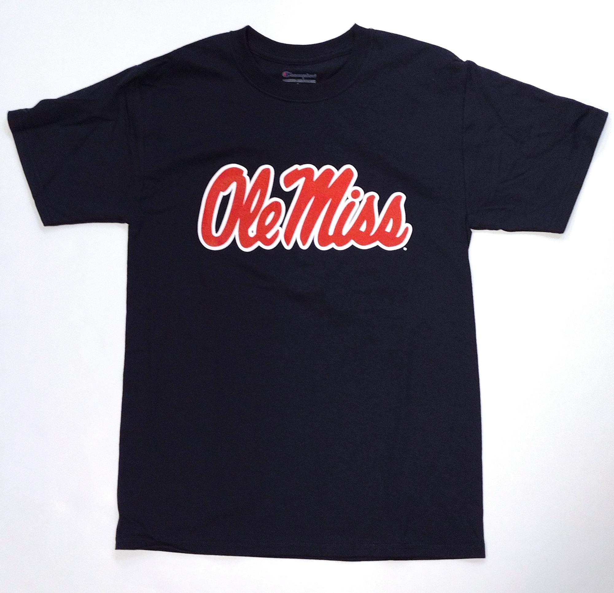image of: Ole Miss Script Short Sleeve Tee