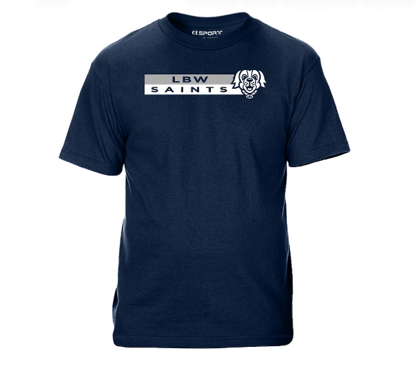 LBW SS TEE TAPE BARS MASCOT; $19.99