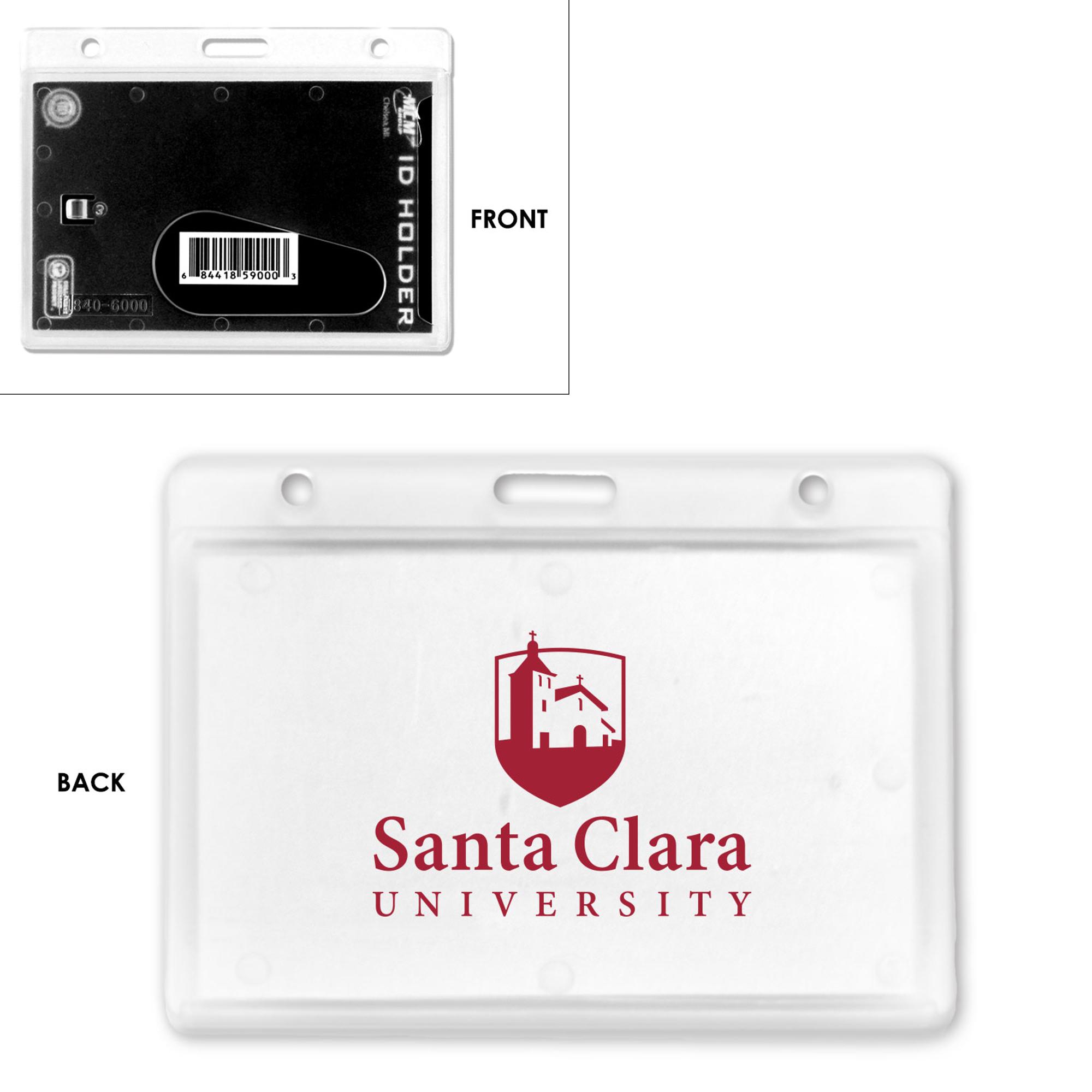 image of: Santa Clara University Horizontal ID Dispenser, Clear