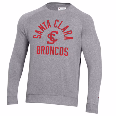 image of: Santa Clara University Champion Triumph Triblend Fleece Crew, Gray