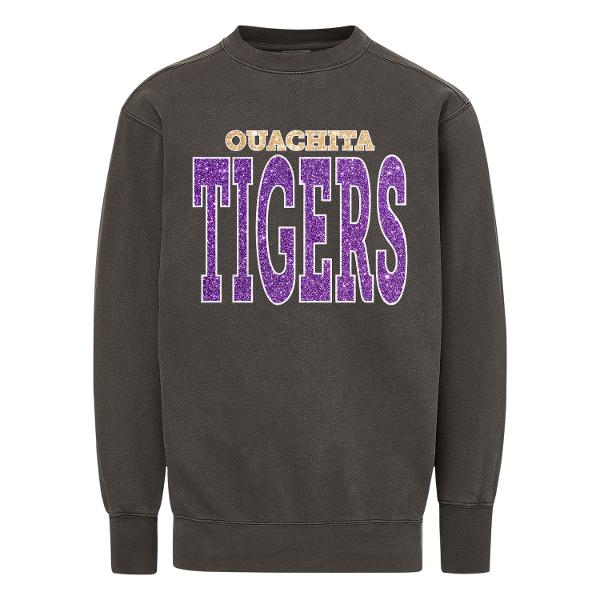 Ouachita Tigers Glitter Coastal Color Crewneck; $48.99