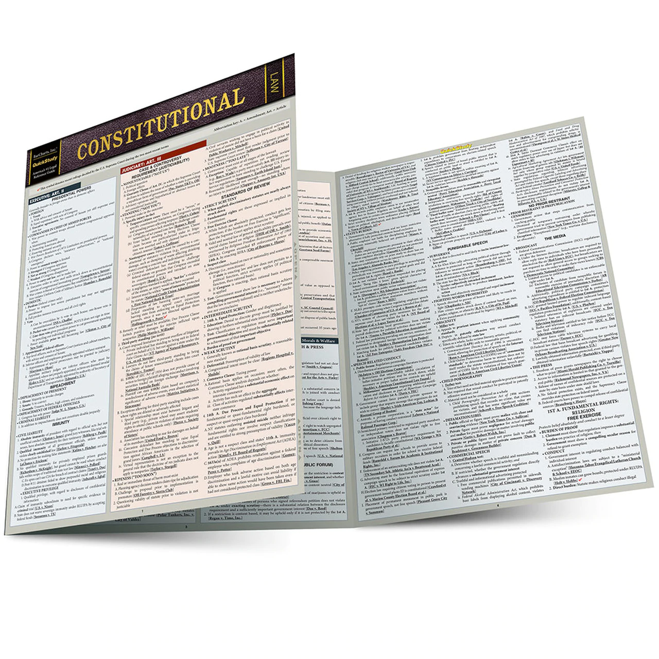 Cover image for CONSTITUTIONAL LAW LAMINATED STUDY GUIDE