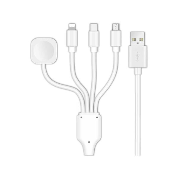 Tech Trendz 4-in-1 Charging Cable, White; $15.50