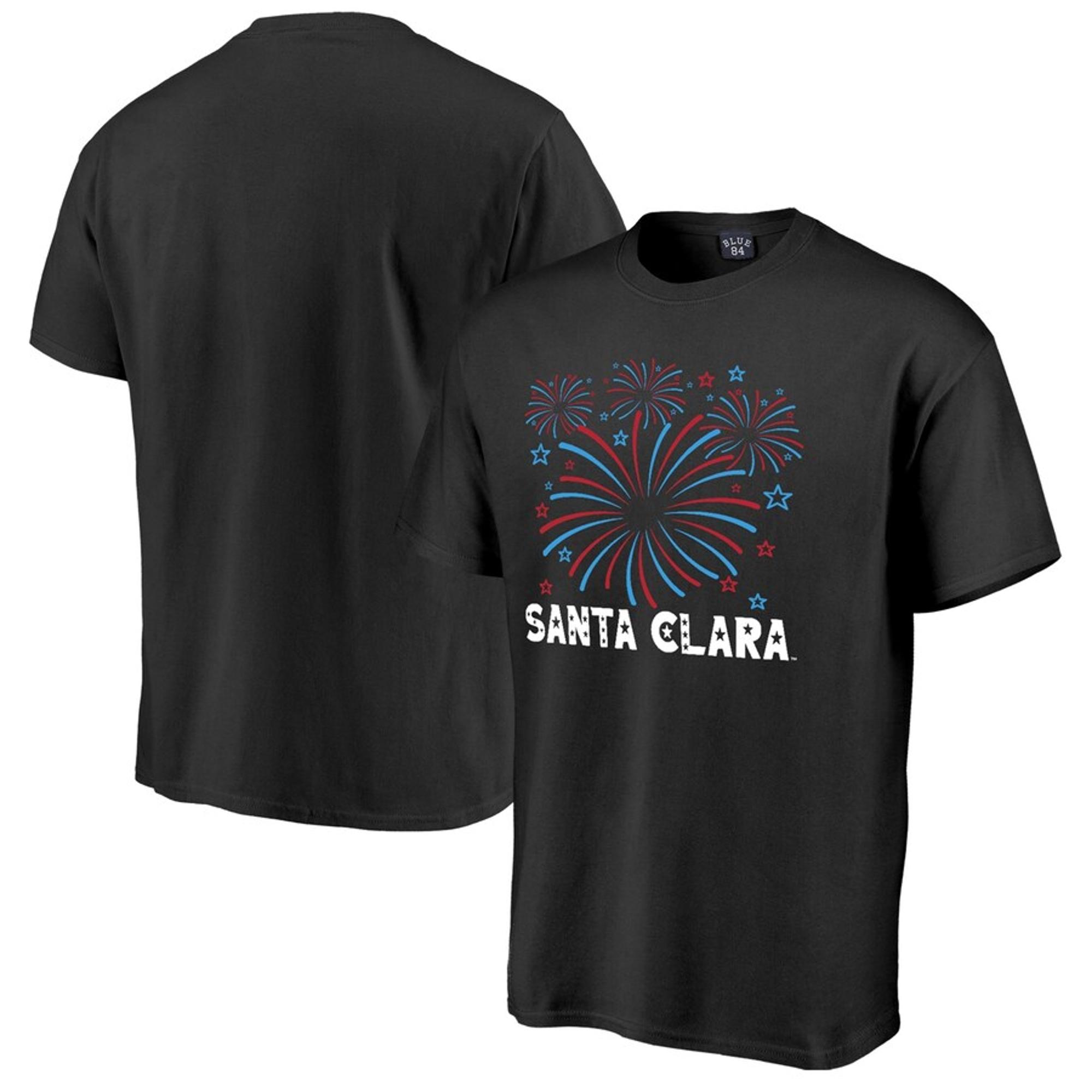 image of: Santa Clara University Firework Collegiate Tee, Black