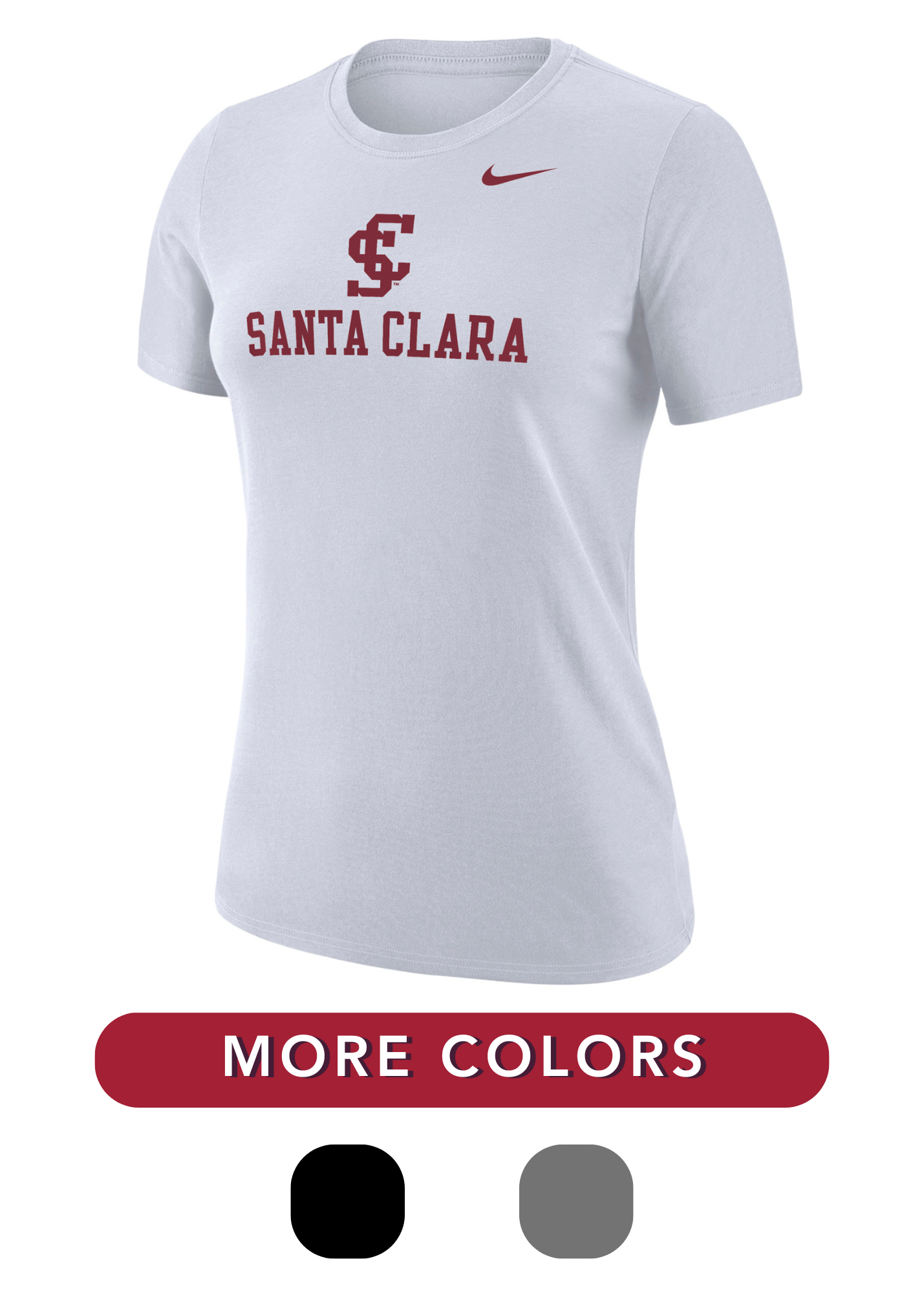 image of: Santa Clara Broncos Nike Women's Legend Short Sleeve Tee