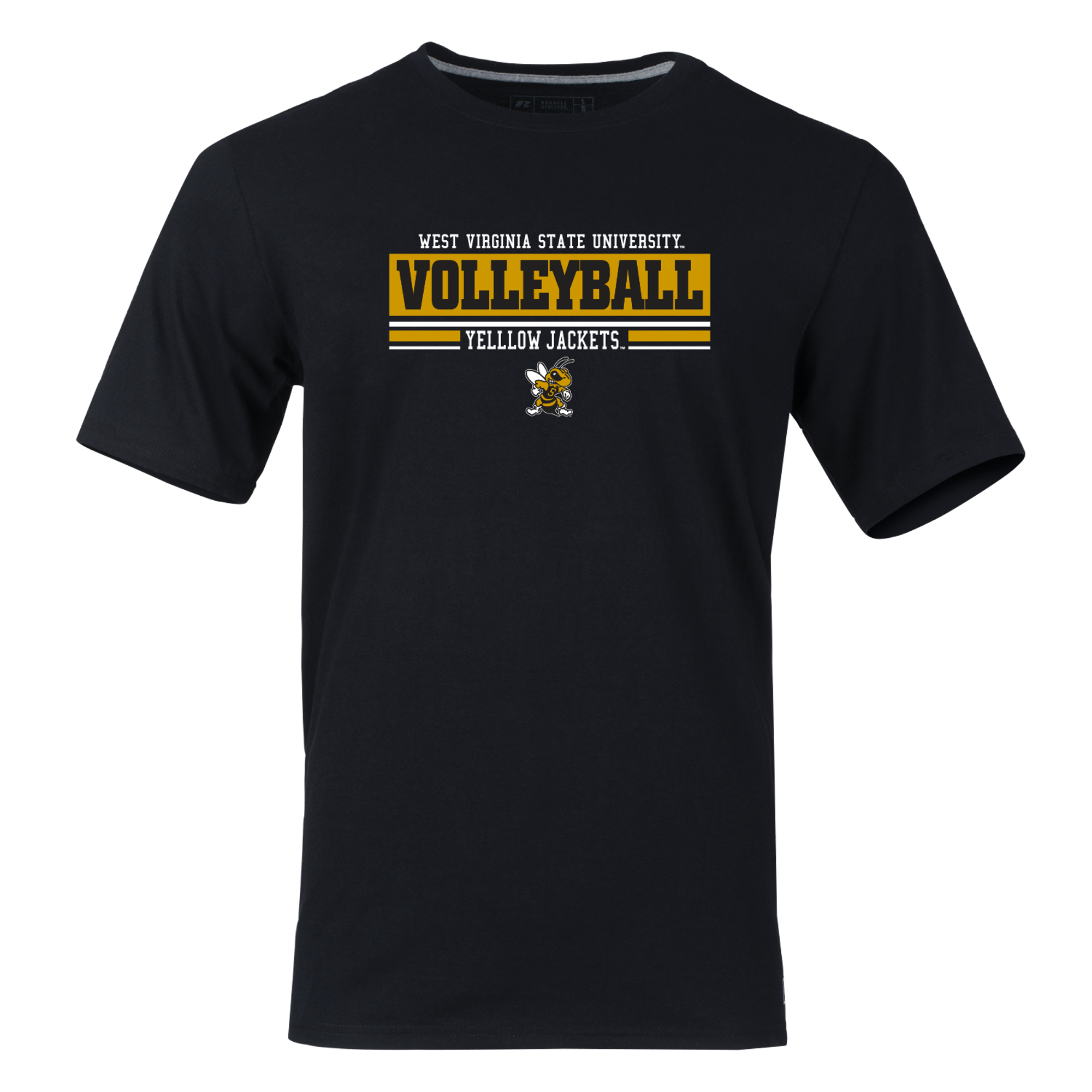 Product image 2 of 2 for Tee - Russell Black "Volleyball" Crew '25