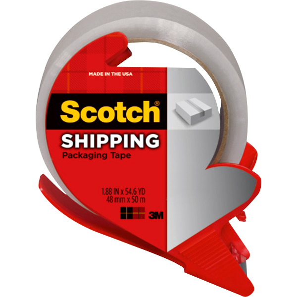 Scotch Shipping Packing Tape - 1.88inx54.6 yd; $4.99