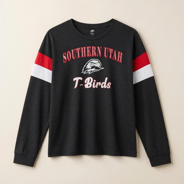 COLOSSEUM WOMENS TEE S/S BLACK T-BIRDS; $38.00