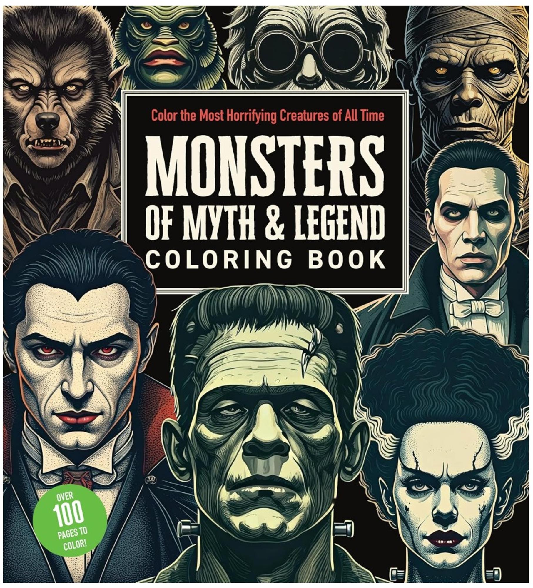 Cover image for MONSTERS OF MYTH AND LEGEND COLORING BOOK