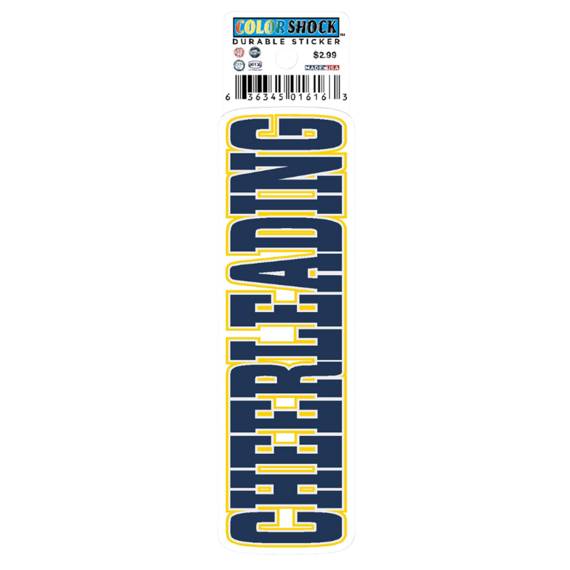 image of: Cheerleading Textured Sticker