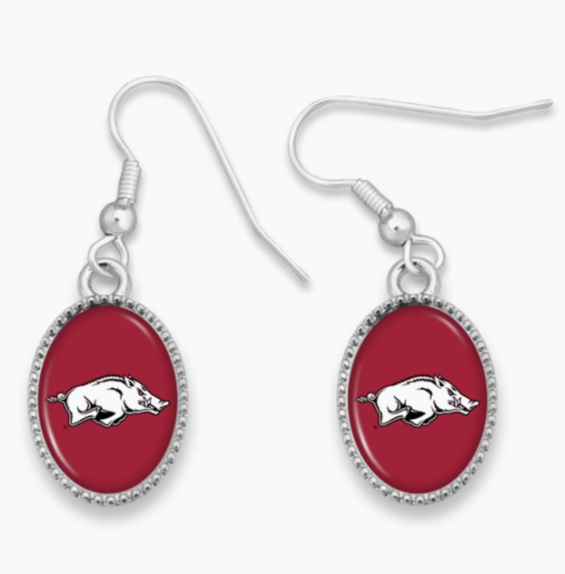 image of: Arkansas Razorbacks Kennedy Earrings - Silver