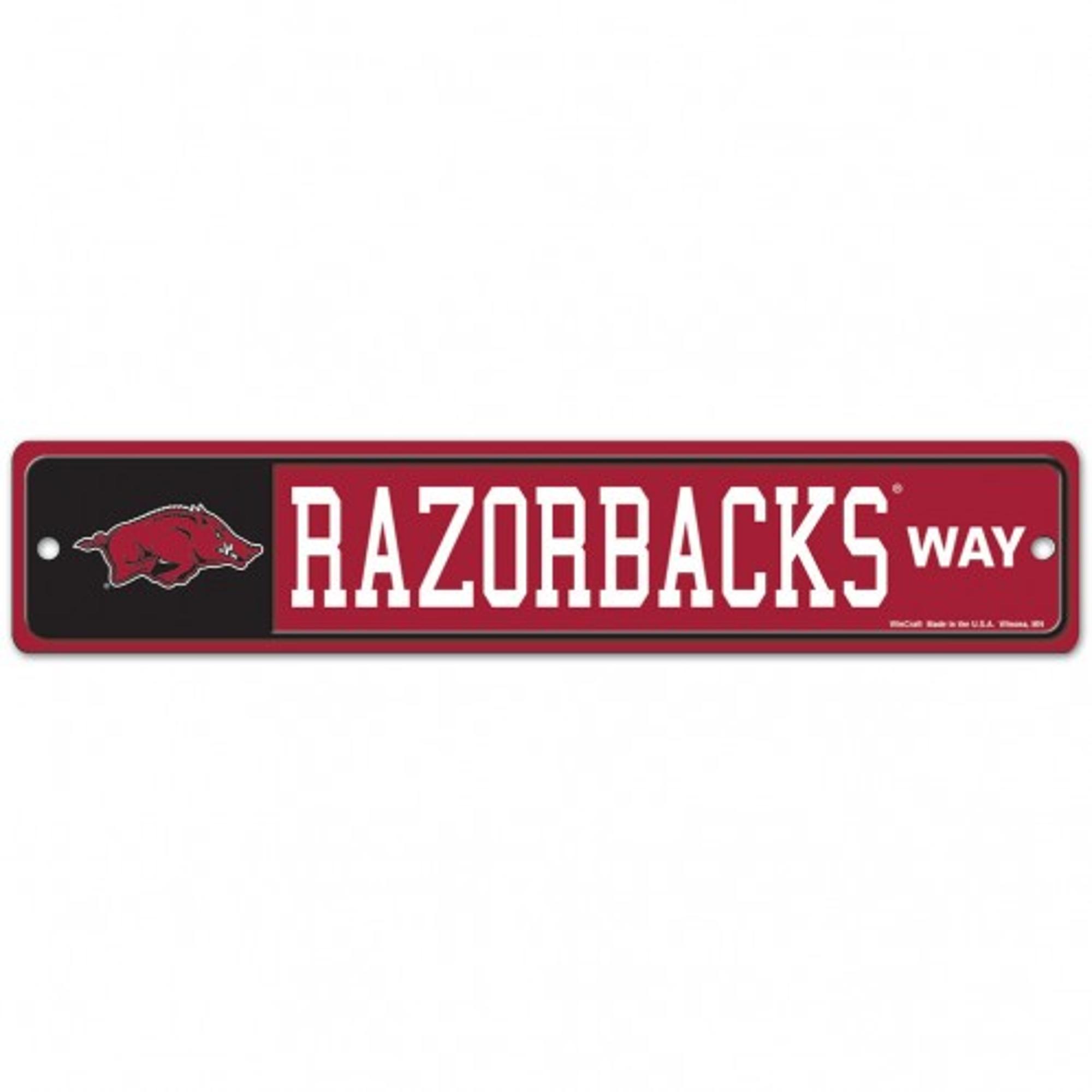 image of: Arkansas Razorbacks Way Street Sign