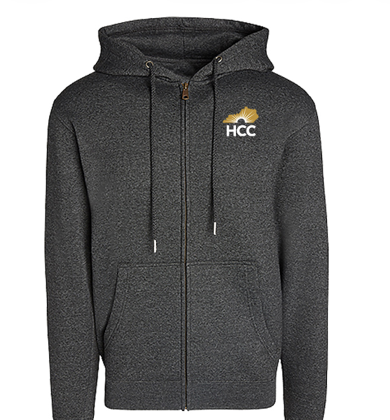 KHCC HOODIE FULL ZIP STATE LOGO LC; $59.99