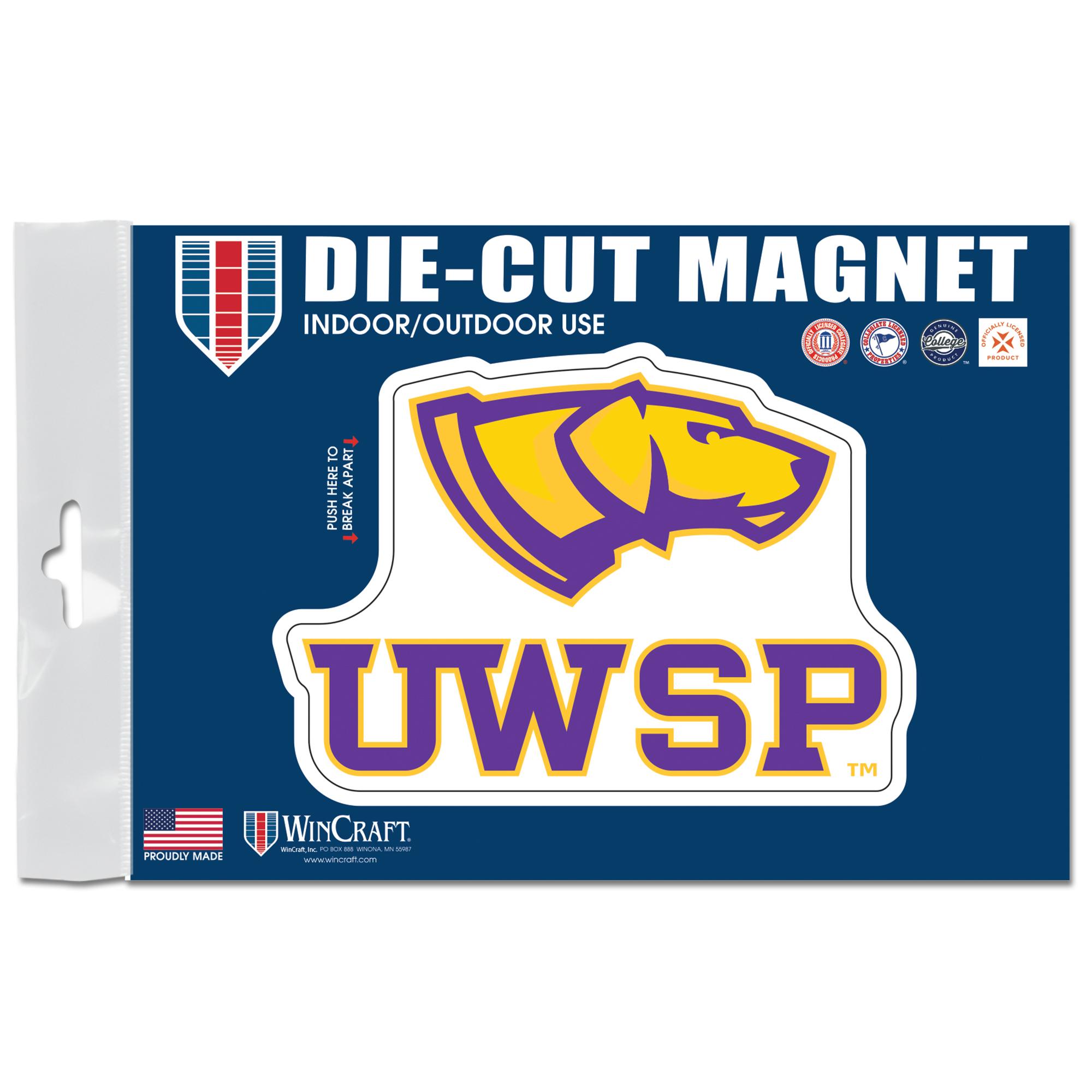 Product image 1 of 1 for UWSP Athletics 3in x5in Die-Cut Magnet