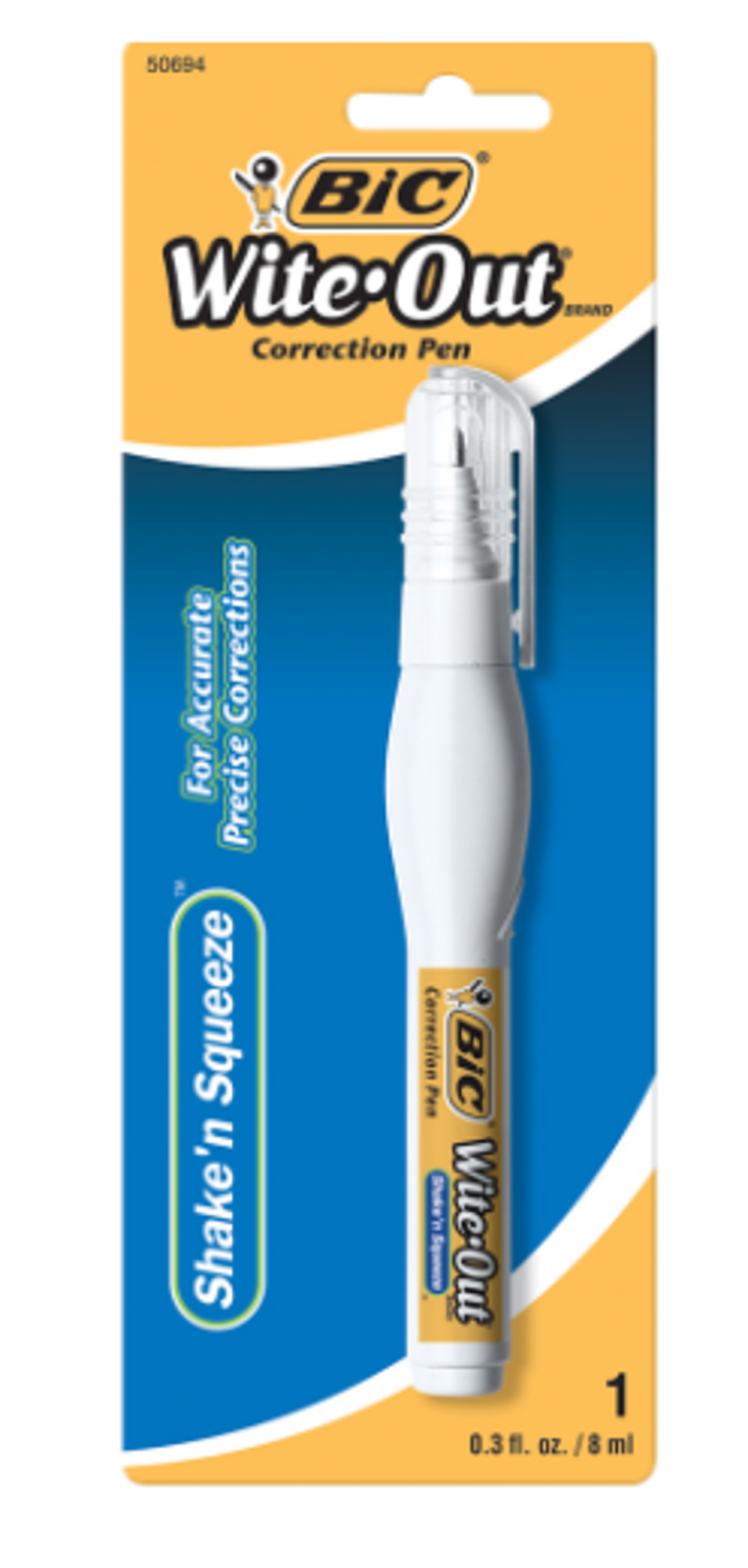 Product image 1 of 1 for BIC Wite-Out Shake n' Squeeze Correction Pen, White