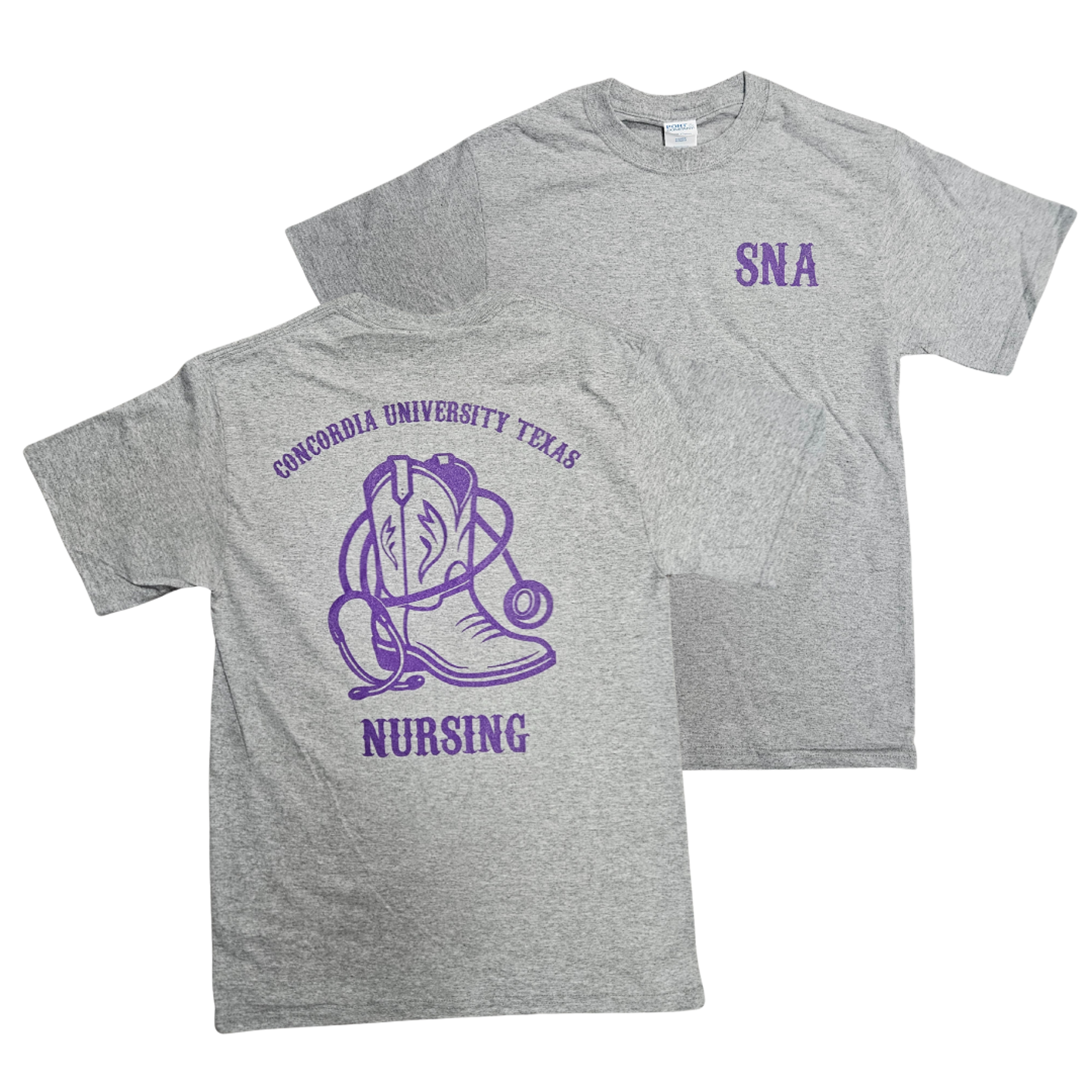 image of: CTX x SNA Boot Tee Heather Gray