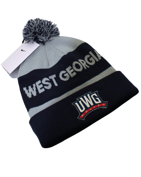 ATHLETICS LOGO WEST GA WOLVES PEAK STRIPE BEANIE; $29.99