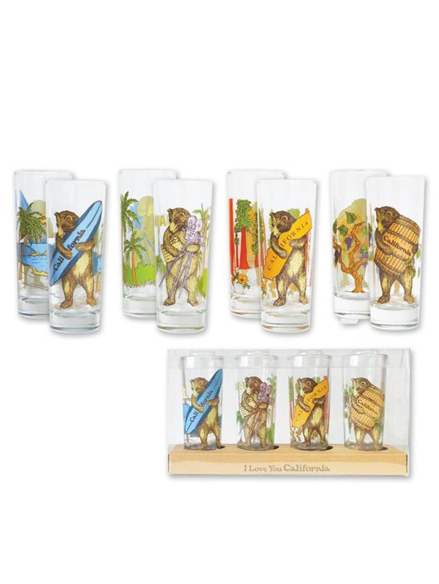 Product image 1 of 1 for California Bear Glass Shooters, Set of 4