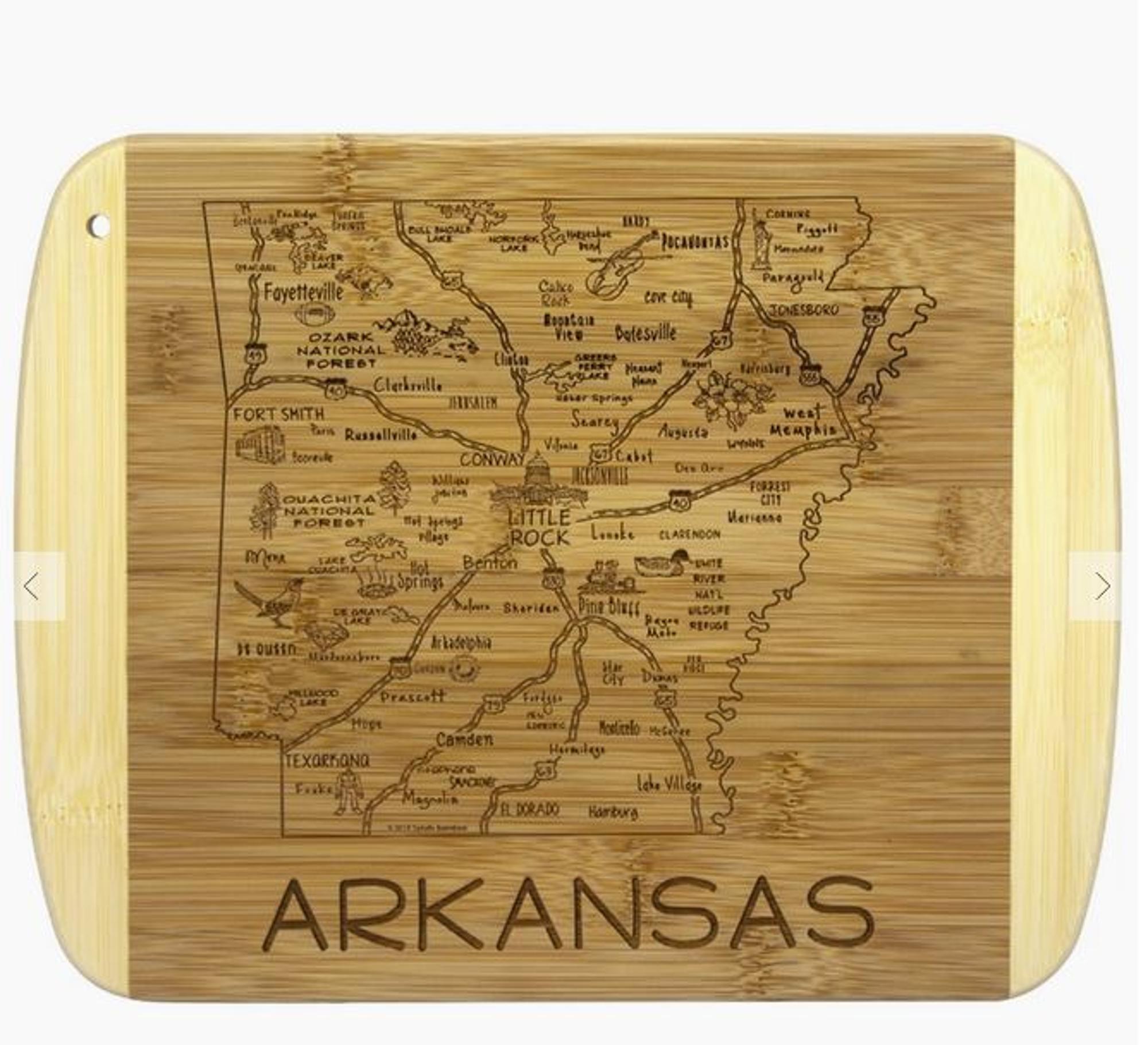 image of: A Slice of Life Arkansas 11" Cutting & Serving Board