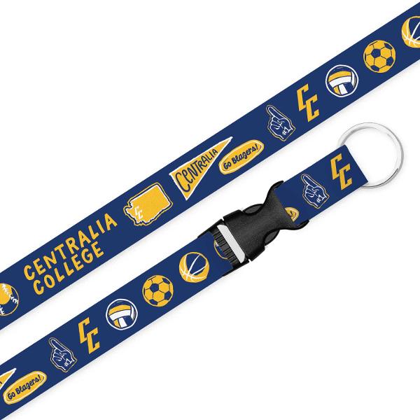 3/4" Woven CC Julia Gash Lanyard; $6.99