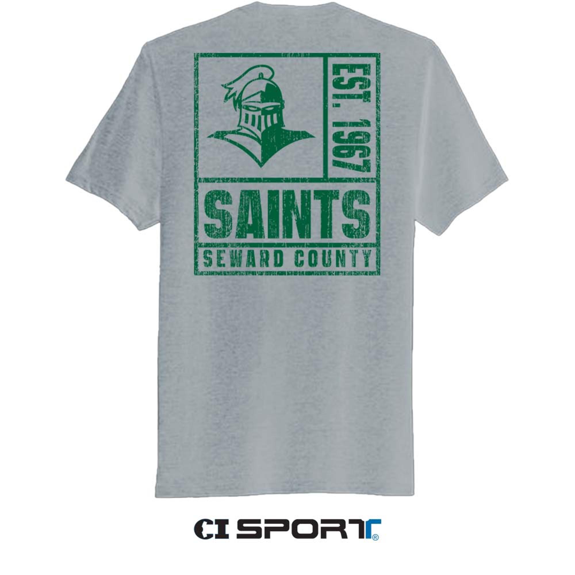 image of: CI SPORT SEWARD SAINTS BABBLER TRIBLEND SHORT SLEEVE TEE