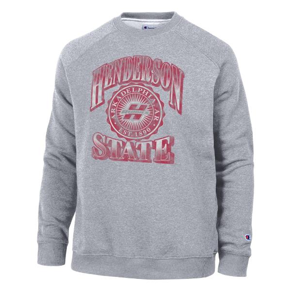 Henderson State Champion Triumph Fleece Raglan Crew; $59.99