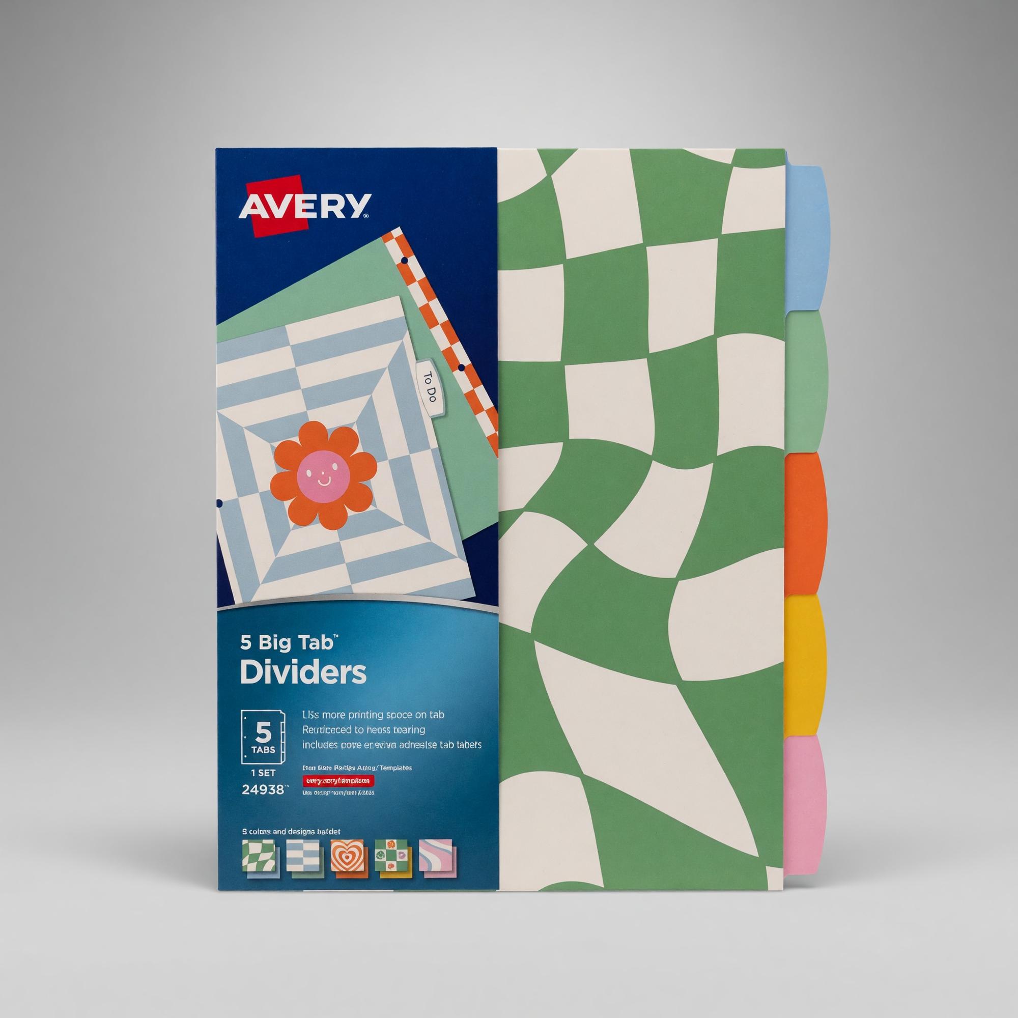 Product image 1 of 1 for DIVIDERS Big Tab Write On Metro Multi