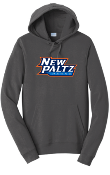 Port & Co Hoodie Stacked Text Logo; $44.99