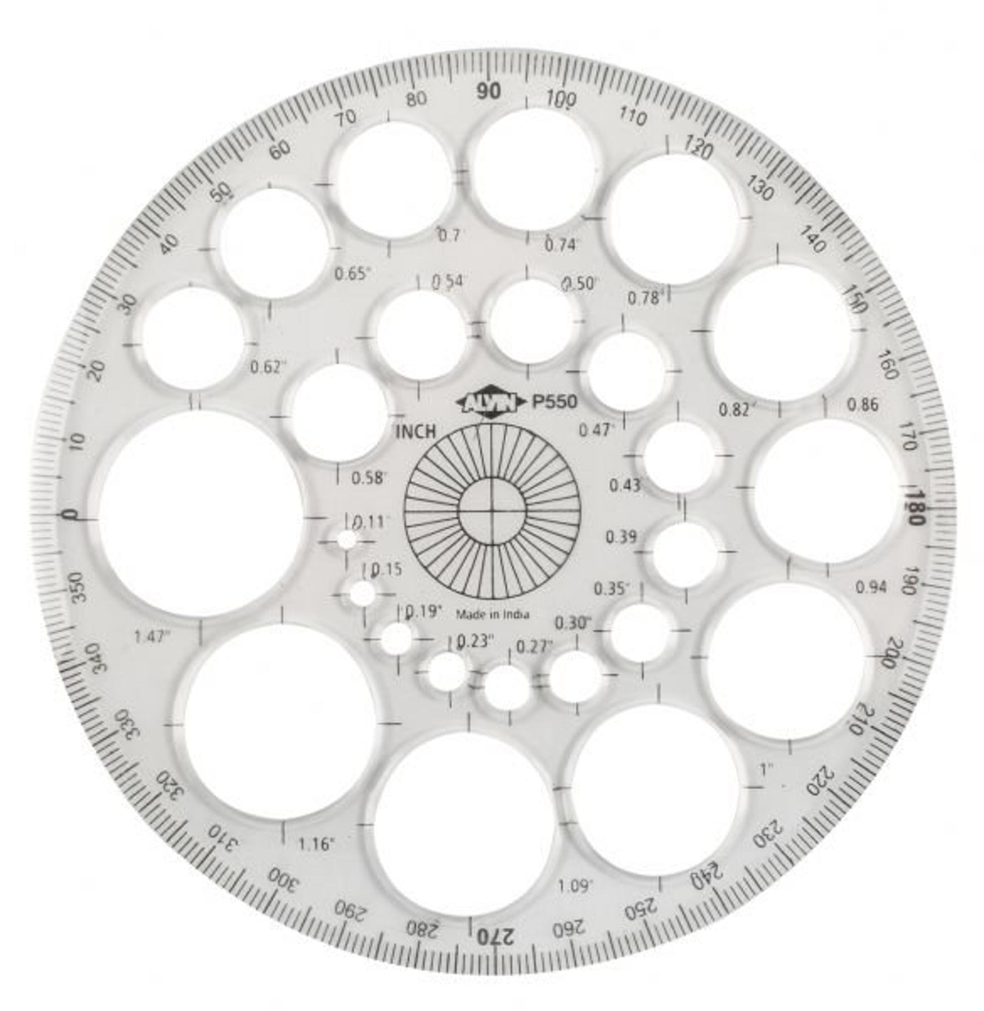 image of: -Alvin Circular Protractor 5.5"